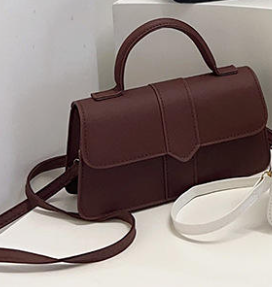 Vintage Textured Crossbody Bag