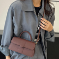 Vintage Textured Crossbody Bag