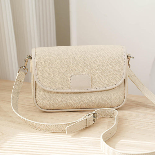 Solid Color PU Crossbody Bag