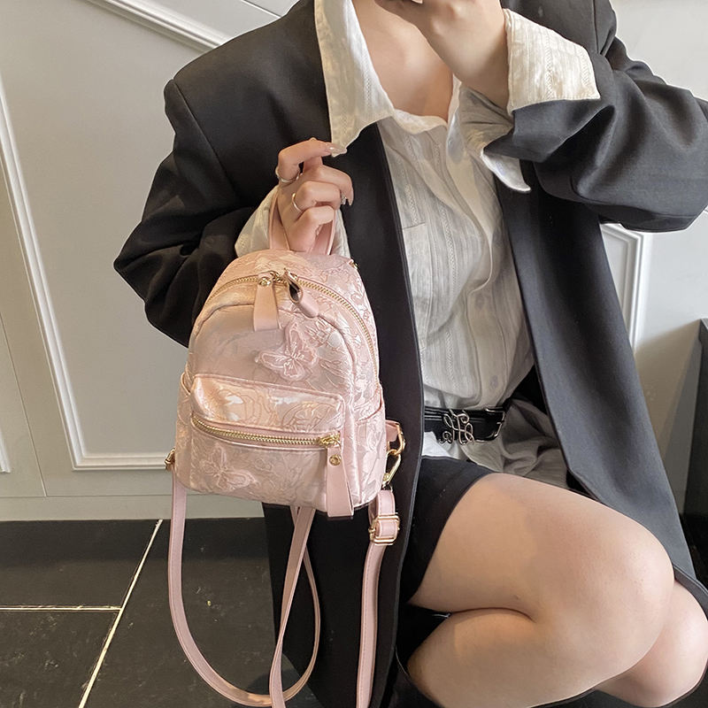 Women's Embossed Jacquard Backpack